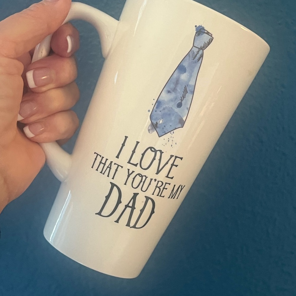 Hazel & Co “I Love That You’re My Dad” Mug - 6 -1/2” H  x 3 - 1/2” D